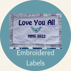 Embroidered Quilt Labels