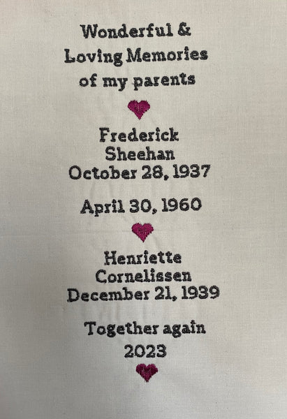 Embroidered Quilt Labels