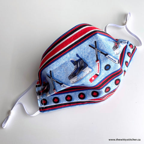 SPORTS Cloth Face Mask - BLUE HOCKEY