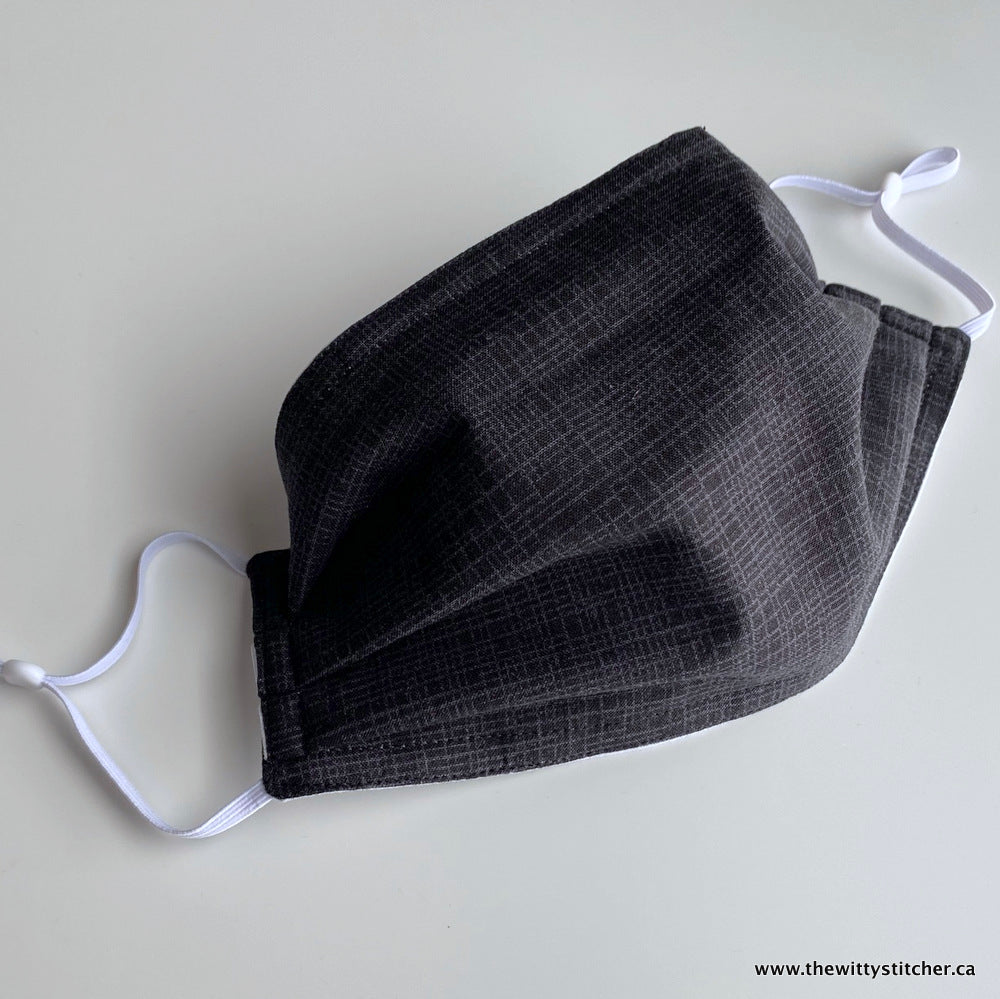Cotton Face Mask - CHARCOAL SKETCH