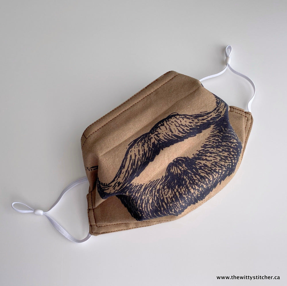 PRE-PRINTED Cotton Face Mask - BEARD & STACHE