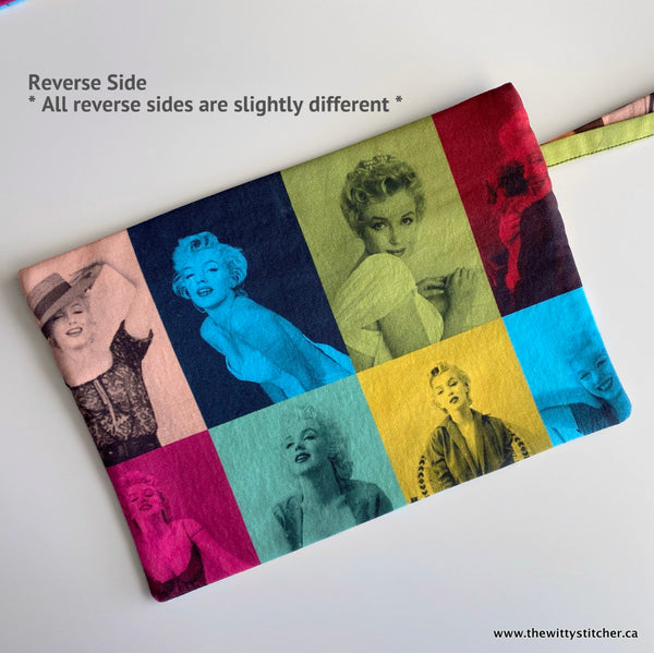 Zippered Fabric Pouch - MARILYN MONROE