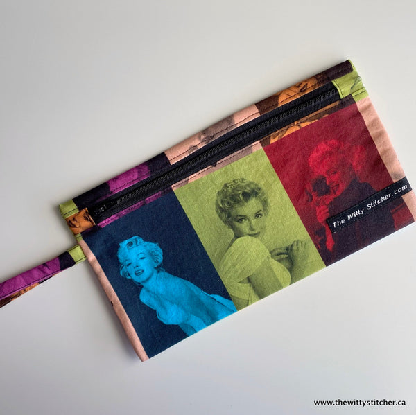 Zippered Fabric Pouch - MARILYN MONROE
