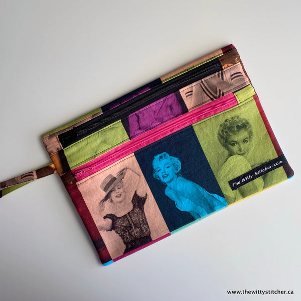 Zippered Fabric Pouch - MARILYN MONROE