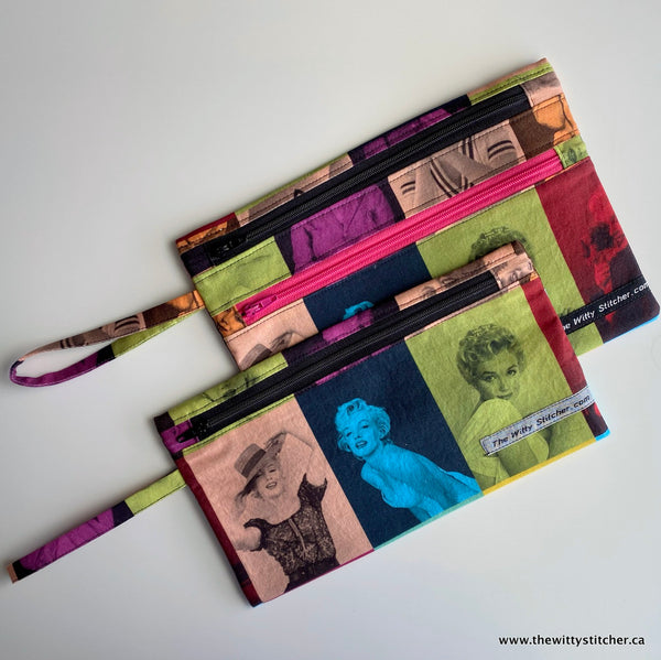 Zippered Fabric Pouch - MARILYN MONROE
