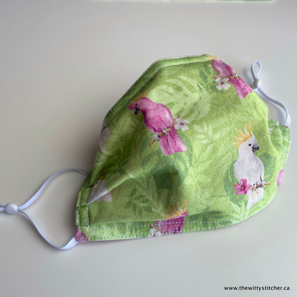 ANIMALS Cotton Face Mask - COCKATOOS