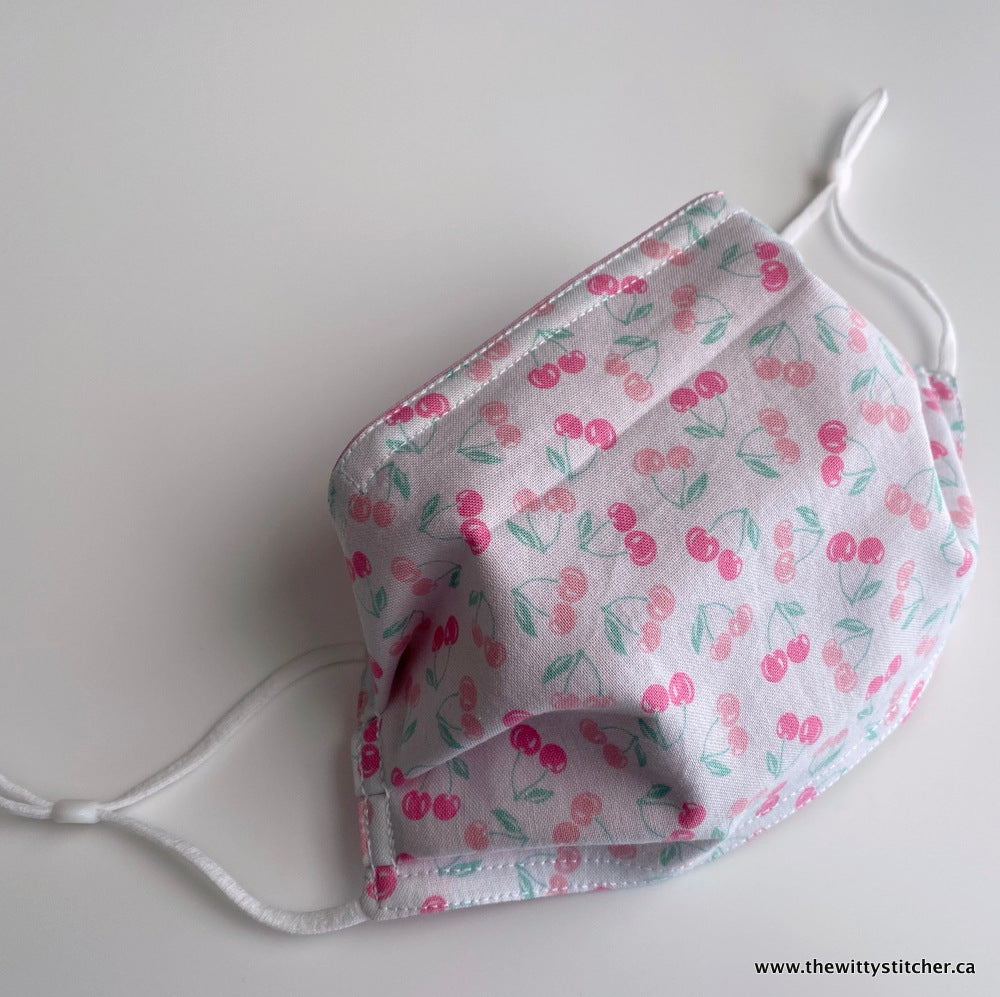 Cotton Face Mask - PINK CHERRIES