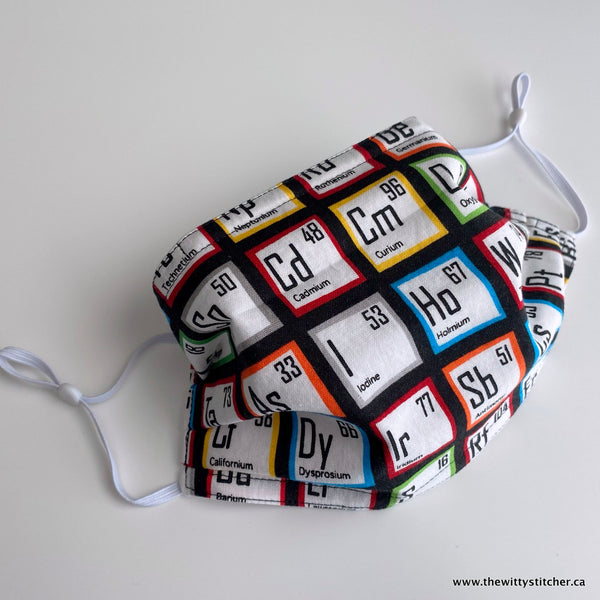 LAST CALL! Zippered Fabric Pouch - PERIODIC TABLE - Only 1 Double Zip Left!