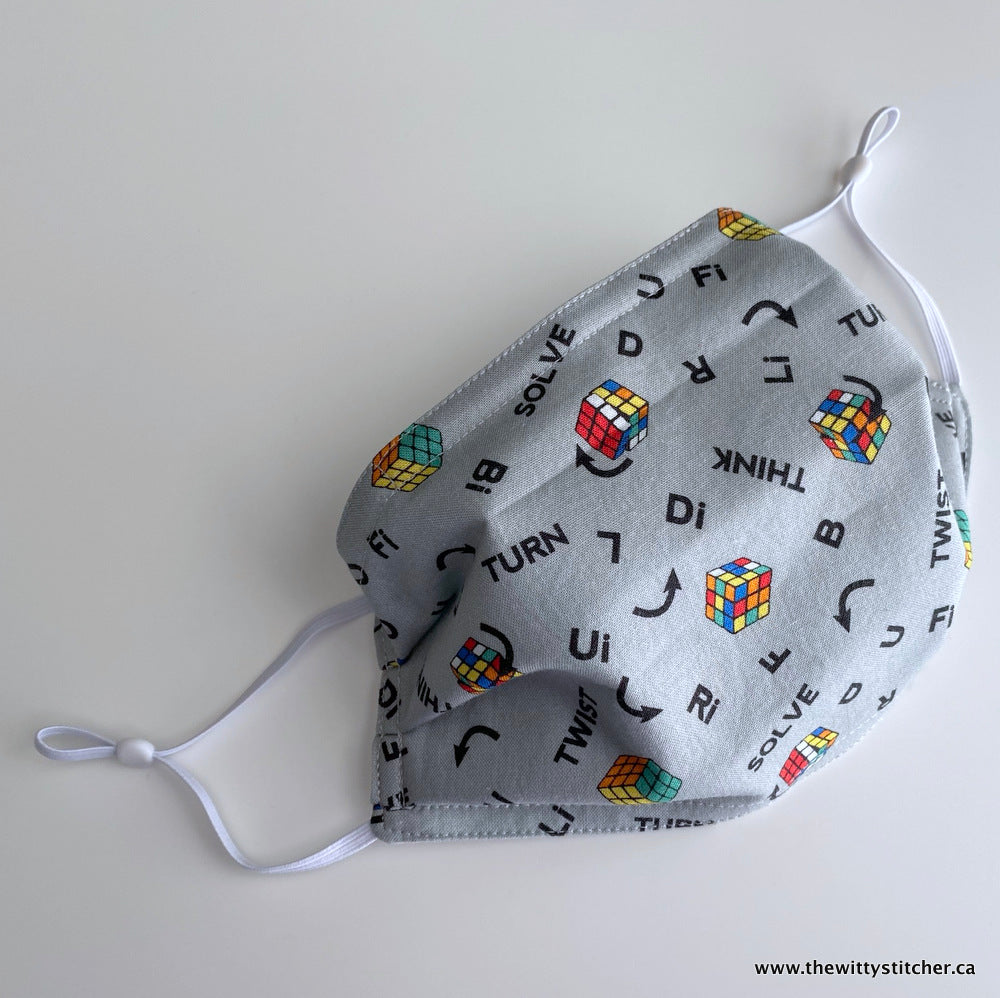NOVELTY Cotton Face Mask - RUBIX CUBES