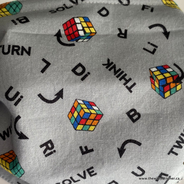 NOVELTY Cotton Face Mask - RUBIX CUBES
