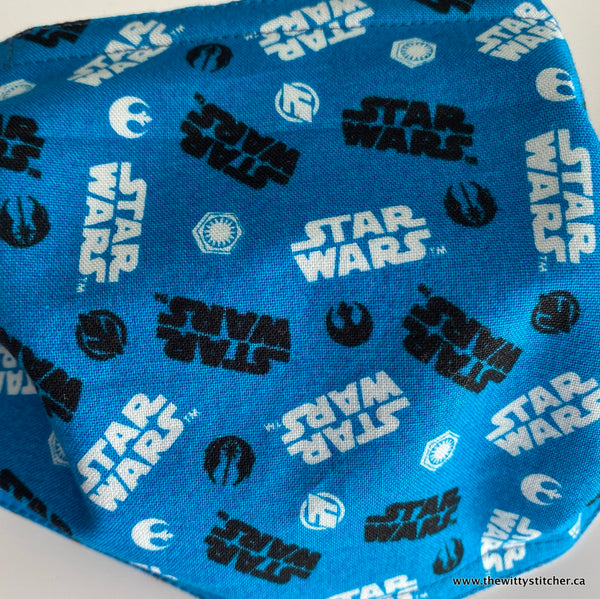 LAST CALL! Zippered Fabric Pouch - BLUE GALACTIC - Only 1 Single Zip Left!