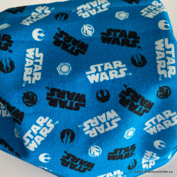 LAST CALL! Zippered Fabric Pouch - BLUE GALACTIC - Only 1 Single Zip Left!