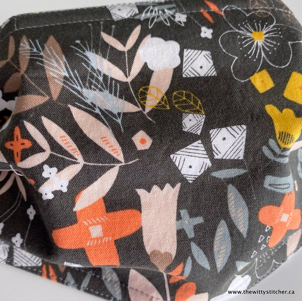 FLORAL Cotton Face Mask - MODERN AUTUMN