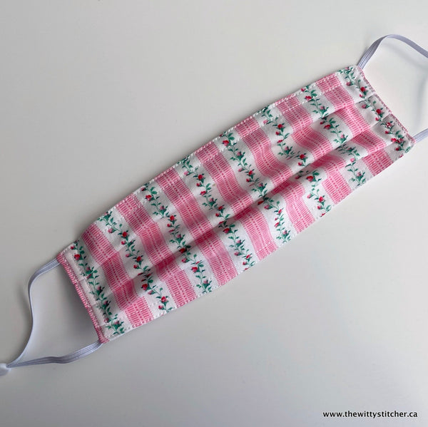 LAST CALL! FLORAL Cotton Face Mask - ROSE VINES - Only 1 Left!