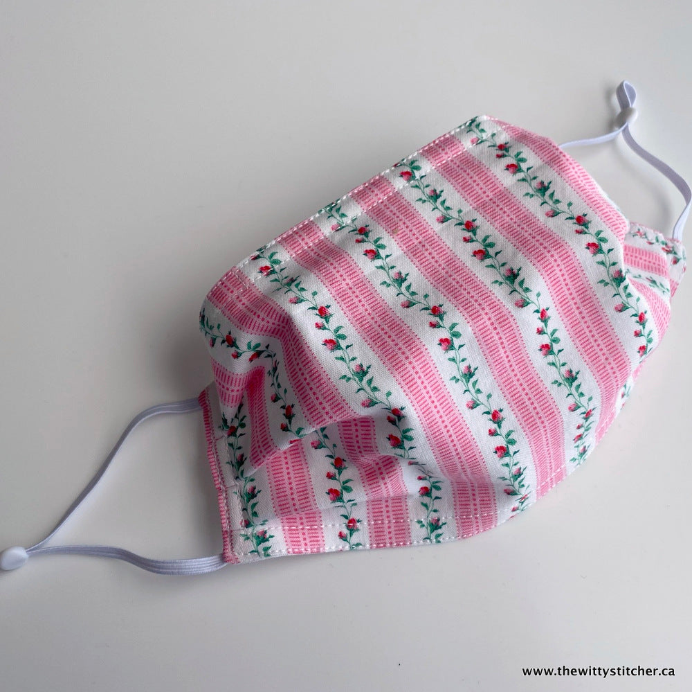 LAST CALL! FLORAL Cotton Face Mask - ROSE VINES - Only 1 Left!
