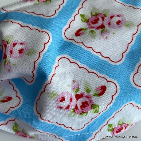 FLORAL Cotton Face Mask - ROSE CAMEOS