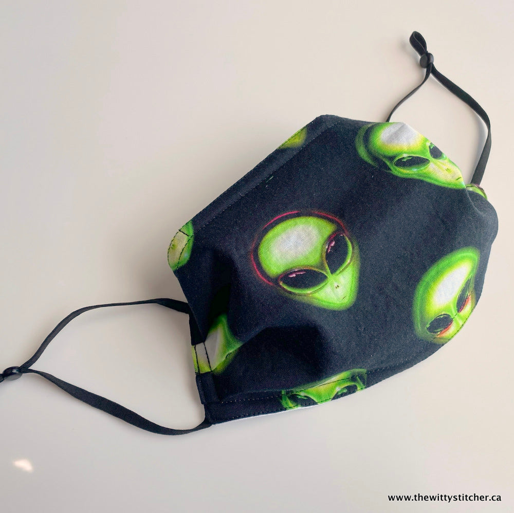 NOVELTY Cotton Face Mask - ALIENS