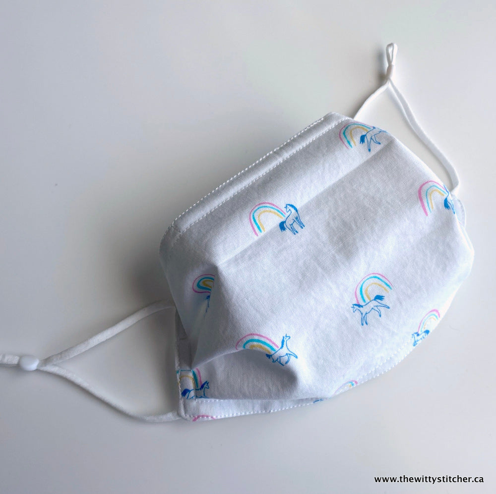 ANIMALS Cloth Face Mask - UNICORN RAINBOW LOVE