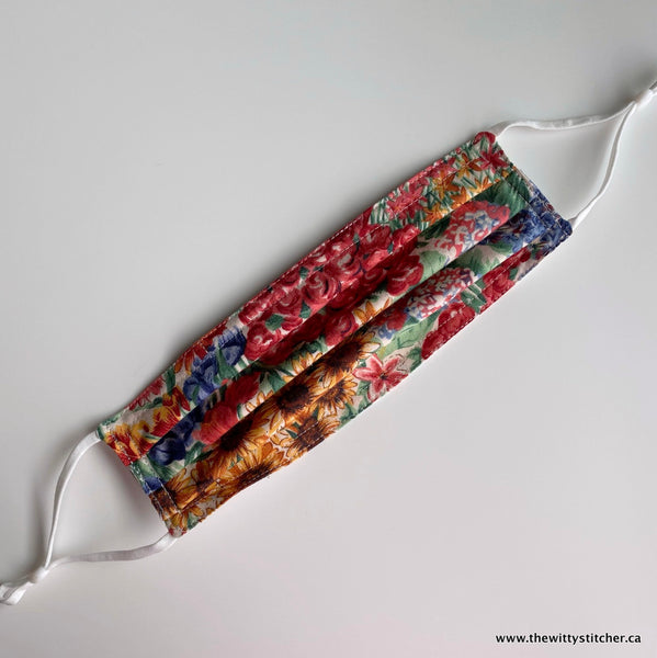 LAST CALL! FLORAL Cotton Face Mask - WILDFLOWER GARDEN - Only 1 Left!