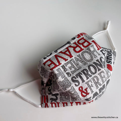 OH! CANADA! Cotton Face Mask - STRONG & FREE