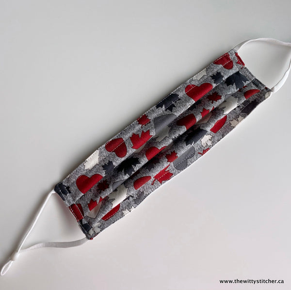 OH! CANADA! Cotton Face Mask - HEARTS & LEAVES