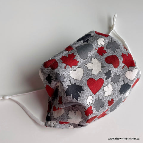 OH! CANADA! Cotton Face Mask - HEARTS & LEAVES