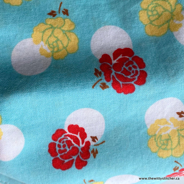 FLORAL Cotton Face Mask - RETRO ROSES