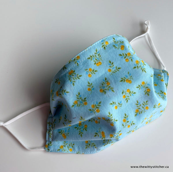 FLORAL Cotton Face Mask - RETRO ROSES