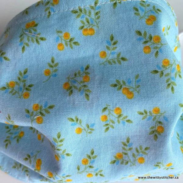 FLORAL Cotton Face Mask - RETRO ROSES