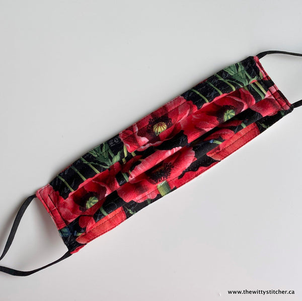 OH CANADA Cotton Face Mask - RED POPPY LOVE