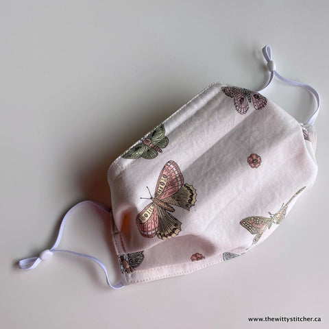 ANIMALS Cotton Face Mask - PASTEL BUTTERFLIES