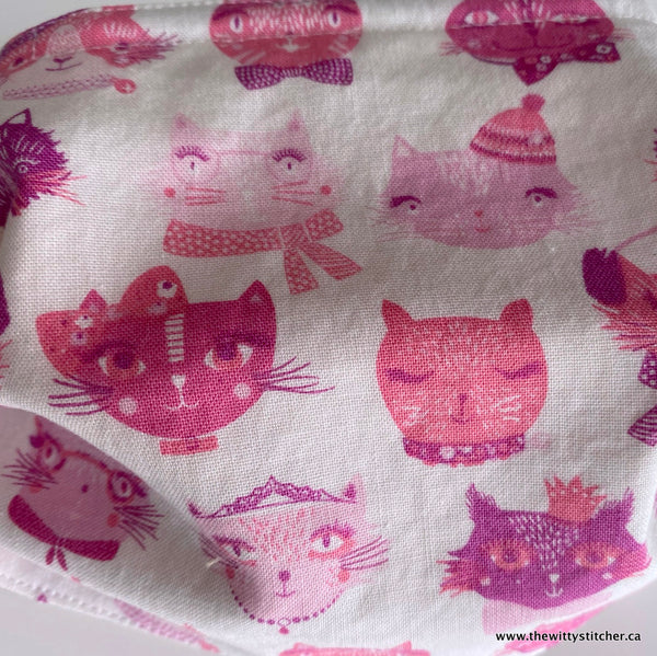 ANIMALS Cotton Face Mask - PINK PRETTY  KITTY
