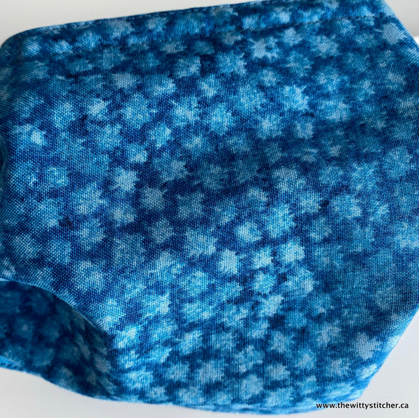 OH! CANADA! Cotton Face Mask - BLUE MINI MAPLE LEAVES