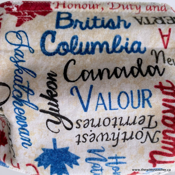 OH! CANADA! Cotton Face Mask - PROVINCES & TERRITORIES