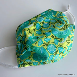 ANIMALS Cotton Face Mask - SEA GLASS STALLIONS