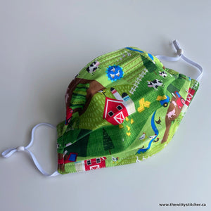 LAST CALL! NOVELTY Cotton Face Mask - ON THE FARM - Only 4 Left!