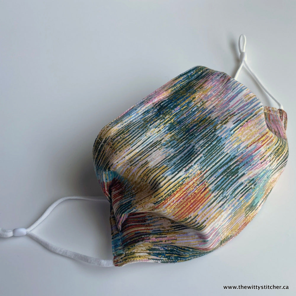 LAST CALL! Cotton Face Mask - MONET WATERCOLOURS - Only 5 Left!