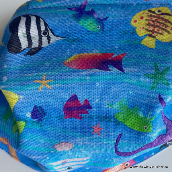 LAST CALL! ANIMALS Cotton Face Mask - UNDER THE SEA - Only 1 kids small Left!