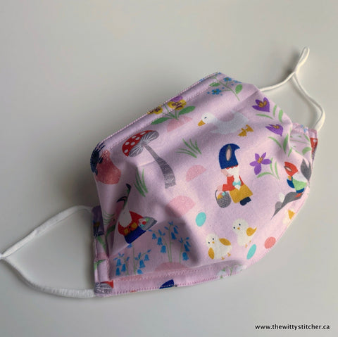 ANIMALS Cotton Face Mask - PINK GNOMEY SPRING