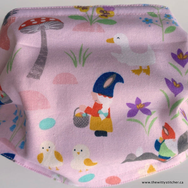 ANIMALS Cotton Face Mask - PINK GNOMEY SPRING