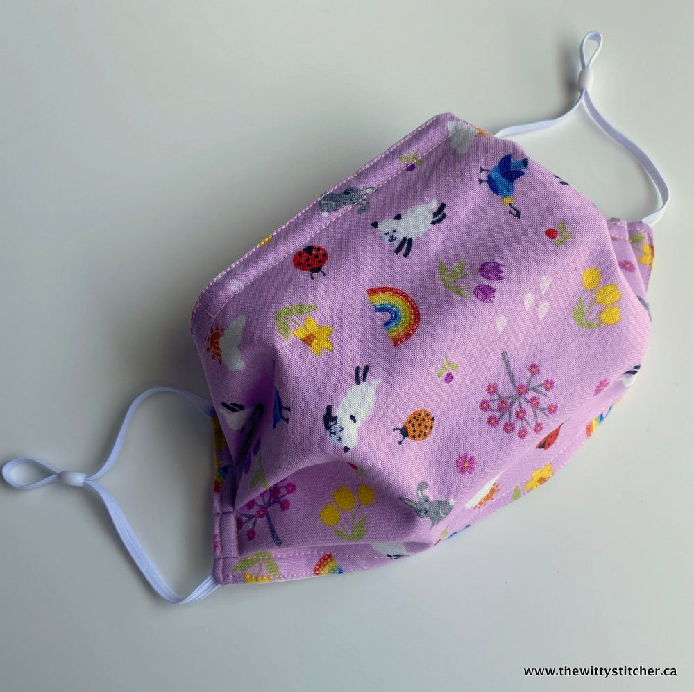 ANIMALS Cotton Face Mask - PINK SPRING