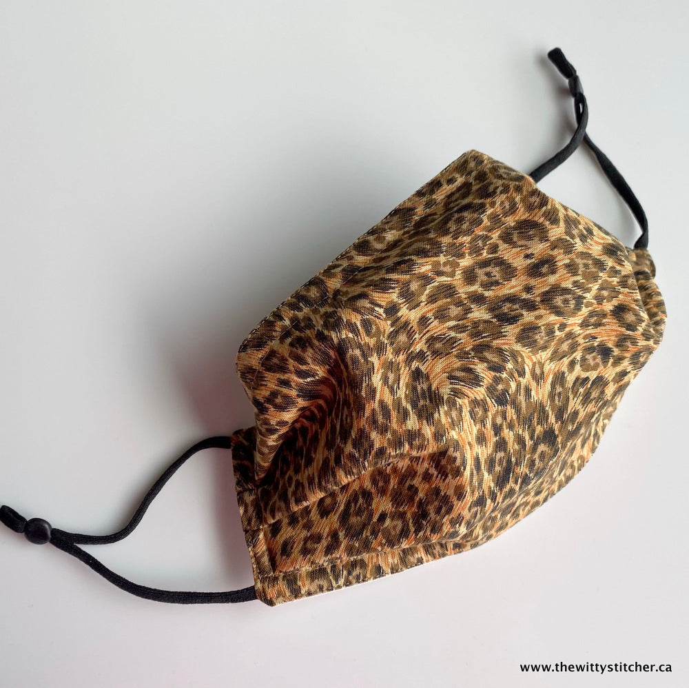 ANIMALS Cotton Face Mask - LEOPARD PRINT
