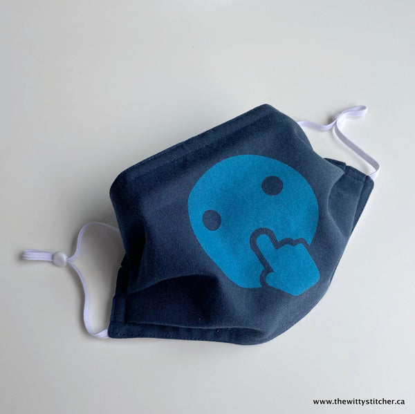 PRE-PRINTED Cotton Face Mask - QUIET PLEASE!