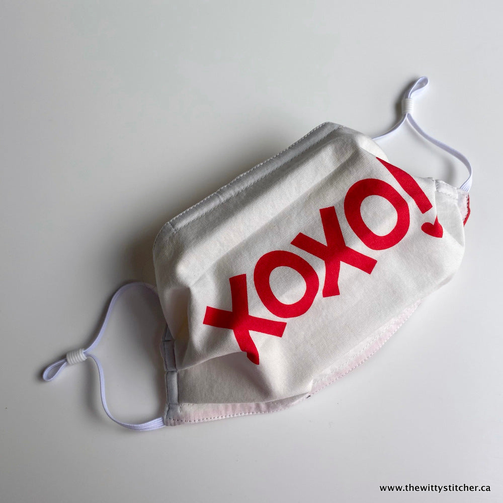 PRE-PRINTED Cotton Face Mask - XOXO!