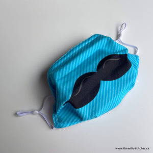 LAST CALL! PRE-PRINTED Cotton Face Mask - I MOUSTACHE YOU A QUESTION.... - Only 3 Left!