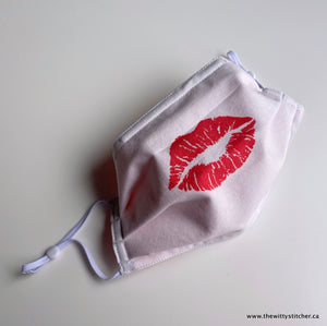 PRE-PRINTED Cotton Face Mask - KISS PRINT