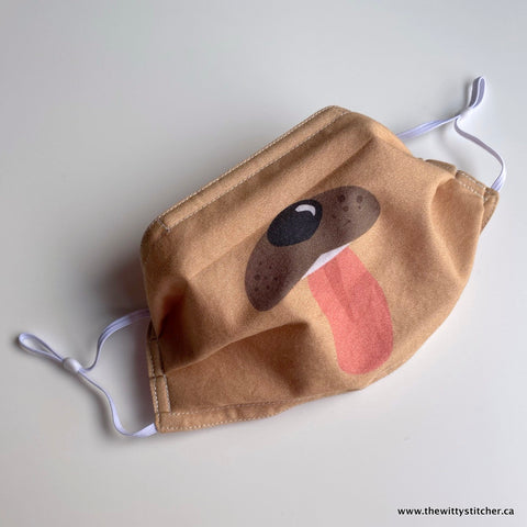 PRE-PRINTED Cotton Face Mask - PUPPY
