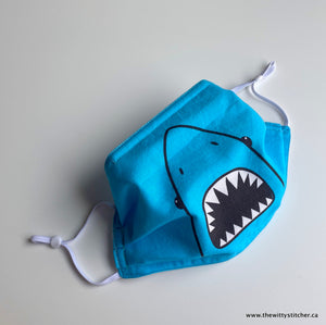 PRE-PRINTED Cotton Face Mask - SHARK