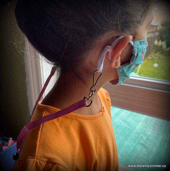 19.5" ADJUSTABLE Face Mask LANYARD - PURPLE