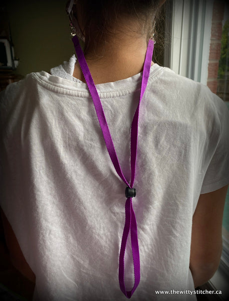 19.5" ADJUSTABLE Face Mask LANYARD - ROYAL BLUE - Only 1 Available!